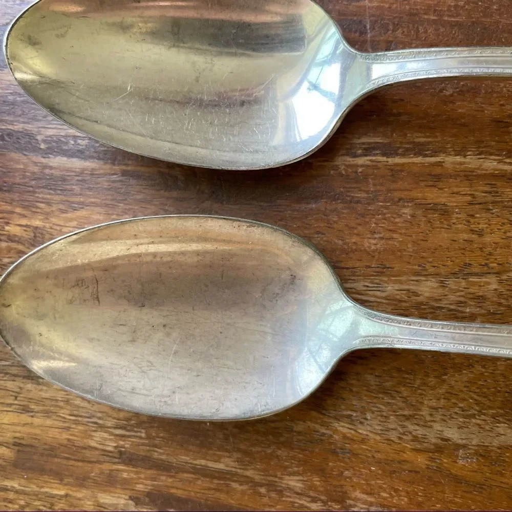 Vintage 1927 R C Co Orleans Set of 3 Dinner Spoons